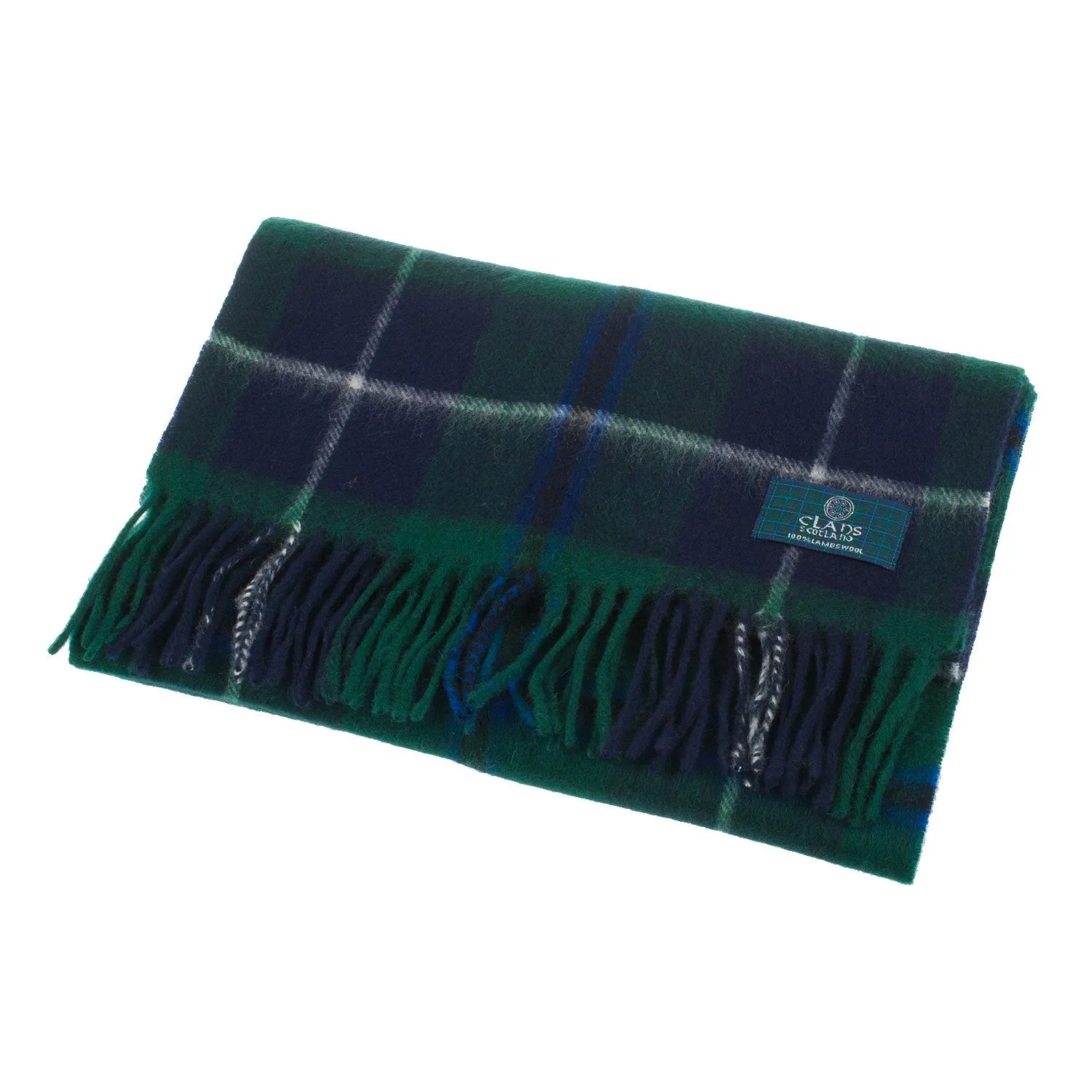 Lambswool Scottish Tartan Clan Scarf  Douglas