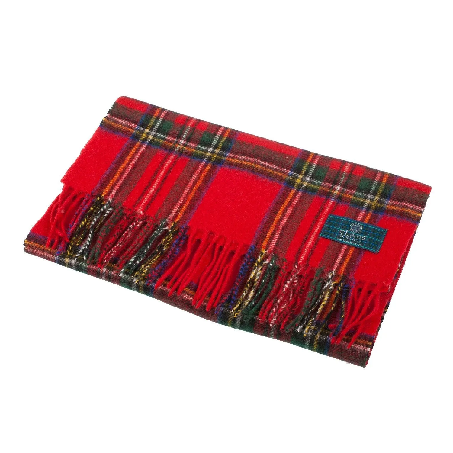 Lambswool Scottish Tartan Clan Scarf  Stewart Royal