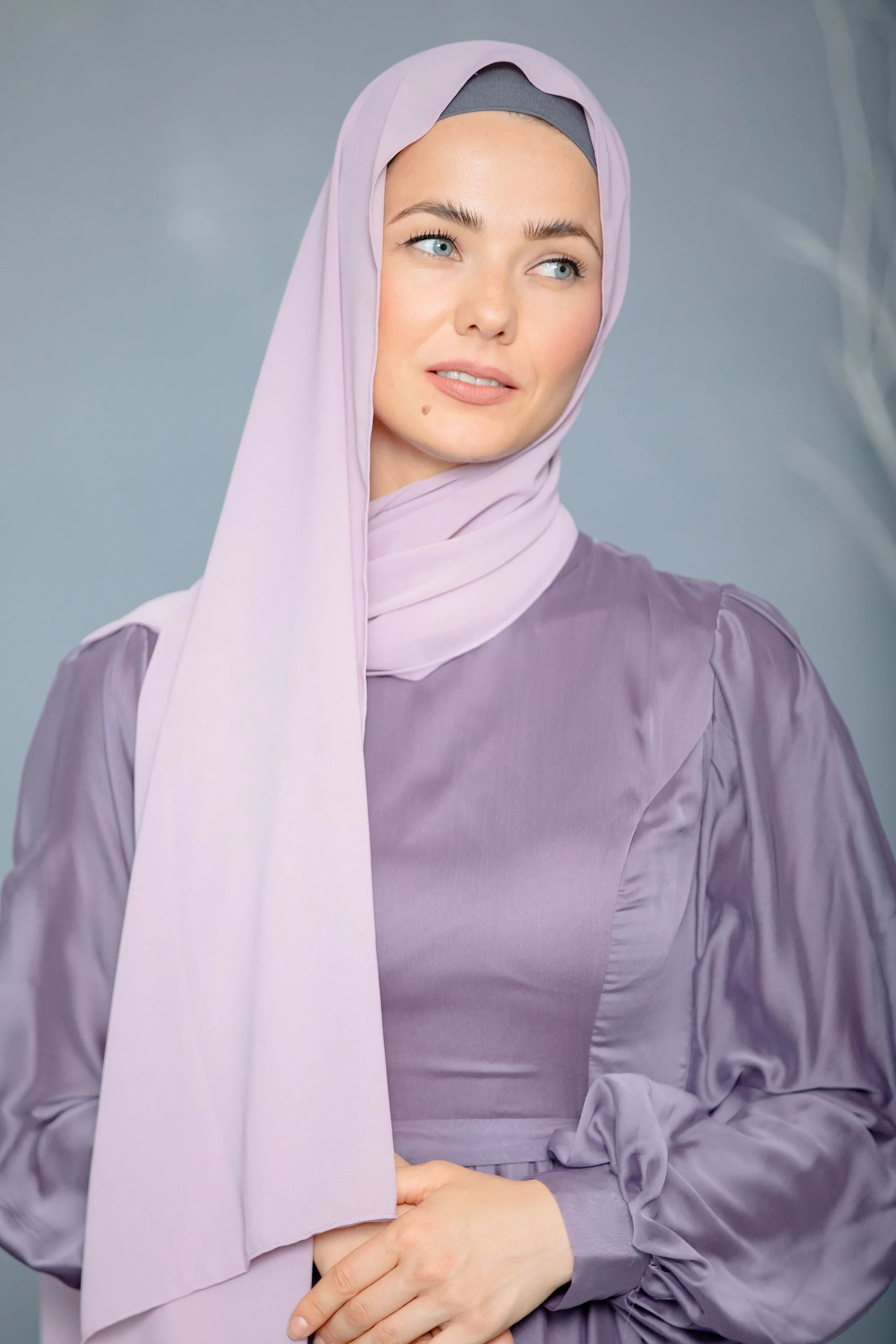 Lavender Chiffon Hijab