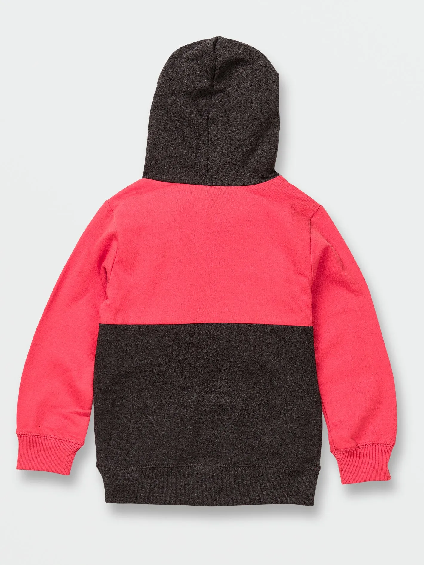 Little Boys Contrast Pullover Fleece Hoodie - Cayenne