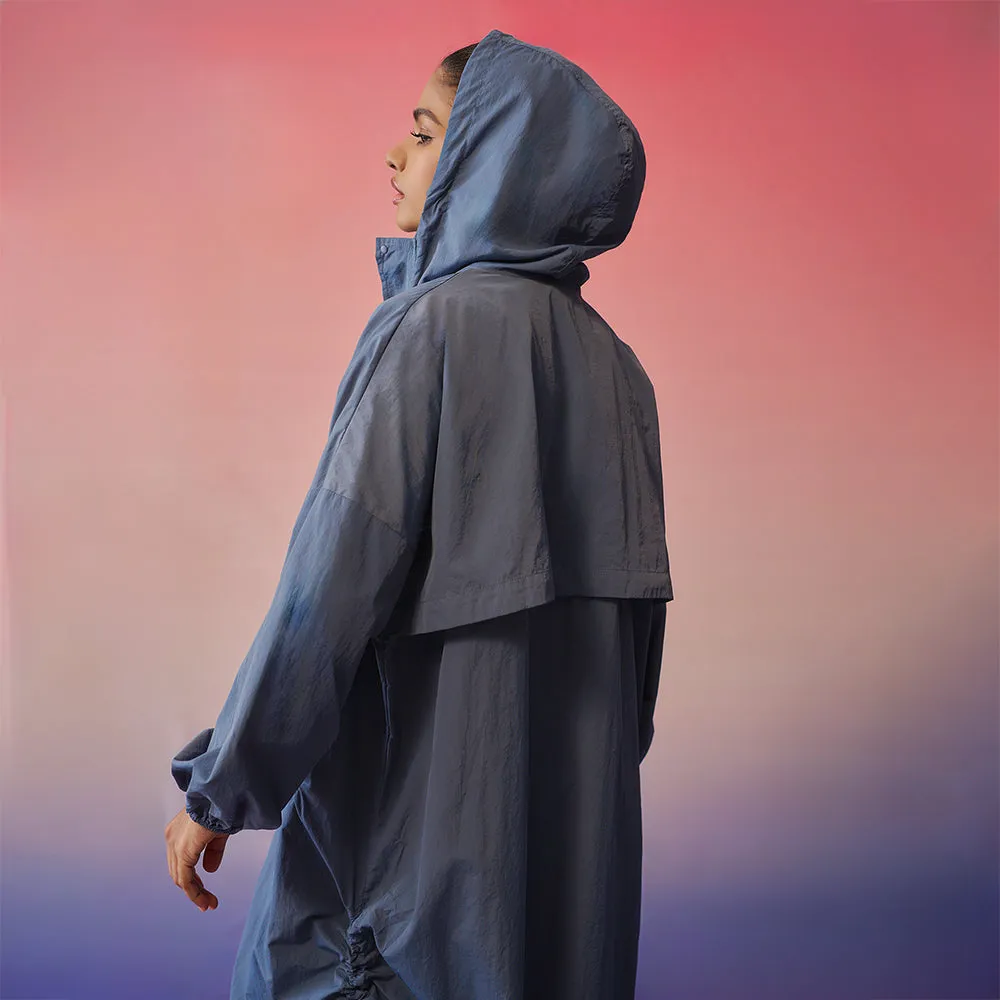 Long Parka - Steel Blue