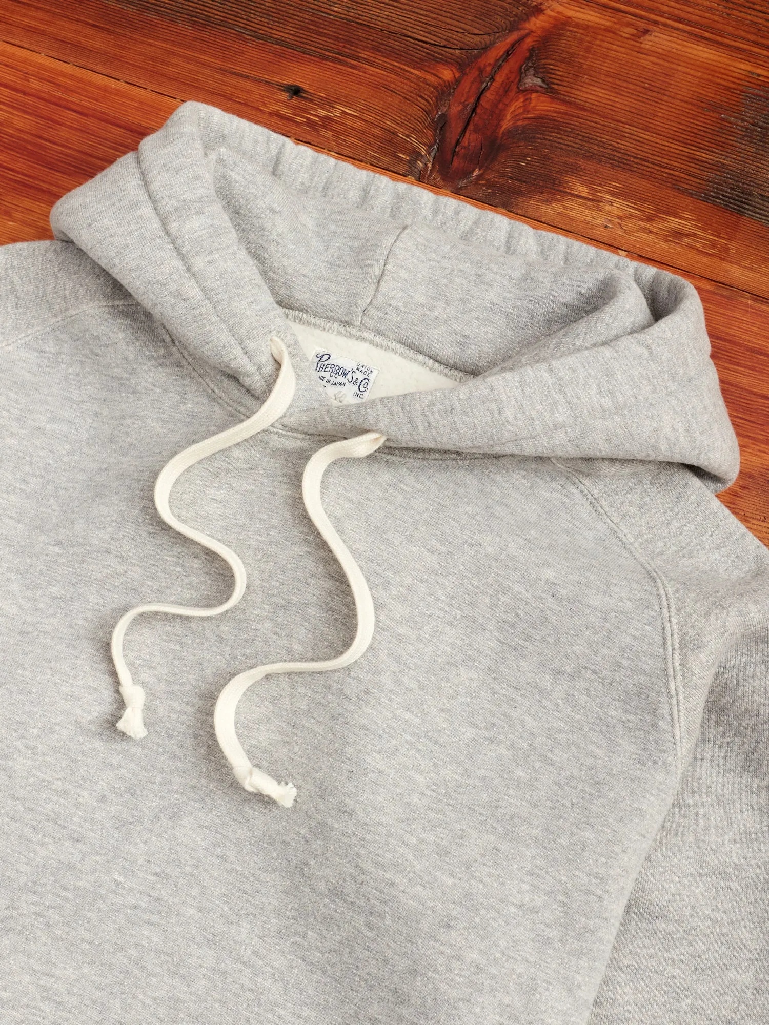 Loopwheel Parka Hoodie in Heather Grey