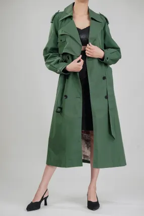 Luxe Ivy Long Trench Coat