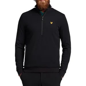 Lyle & Scott Golf Windshield 1/2 Zip Midlayer - Jet Black