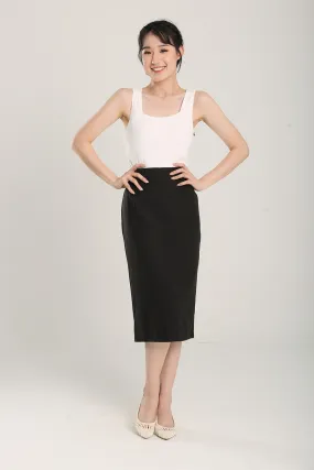 Maevyn Pencil Skirt in Black