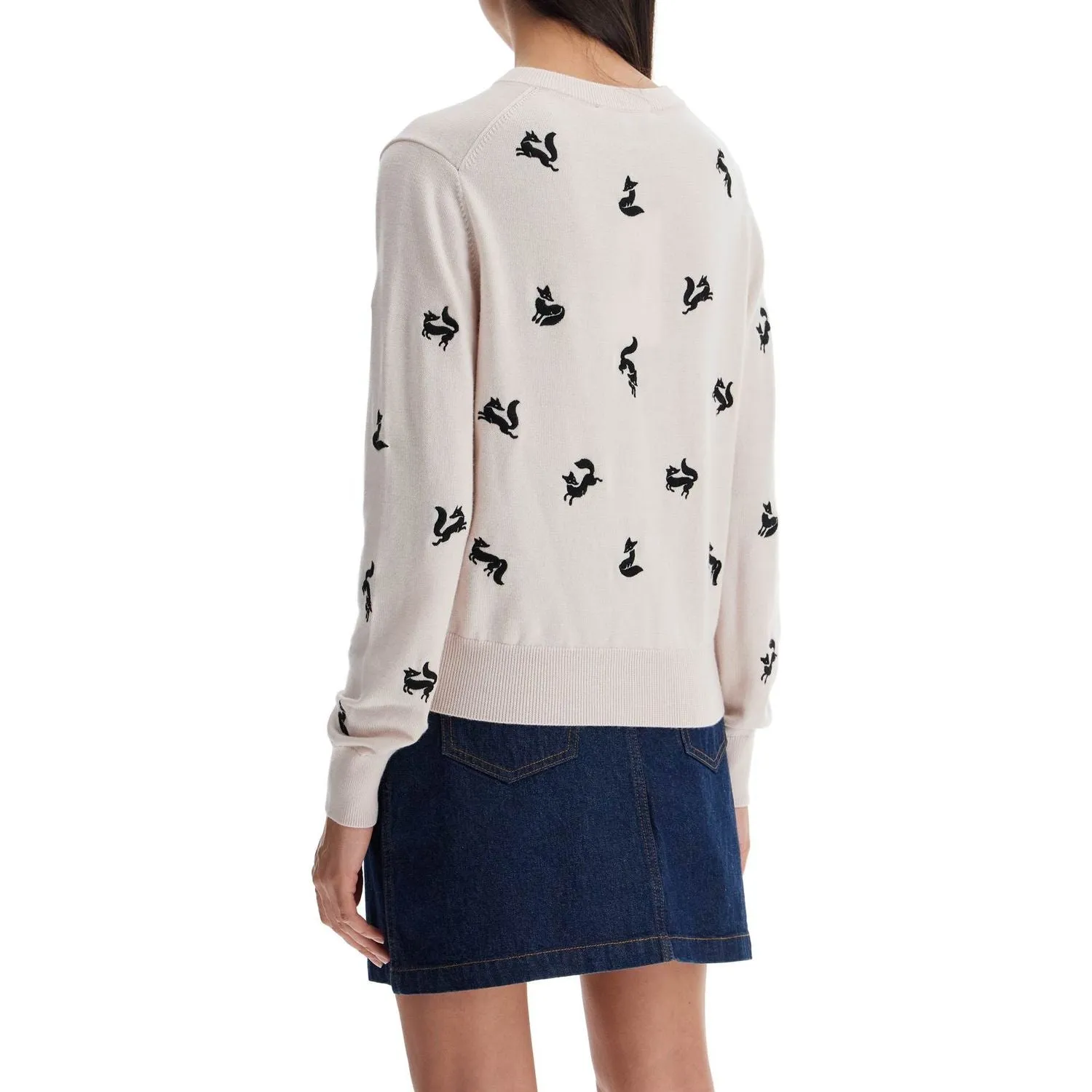 Maison Kitsune fancy fox cardigan