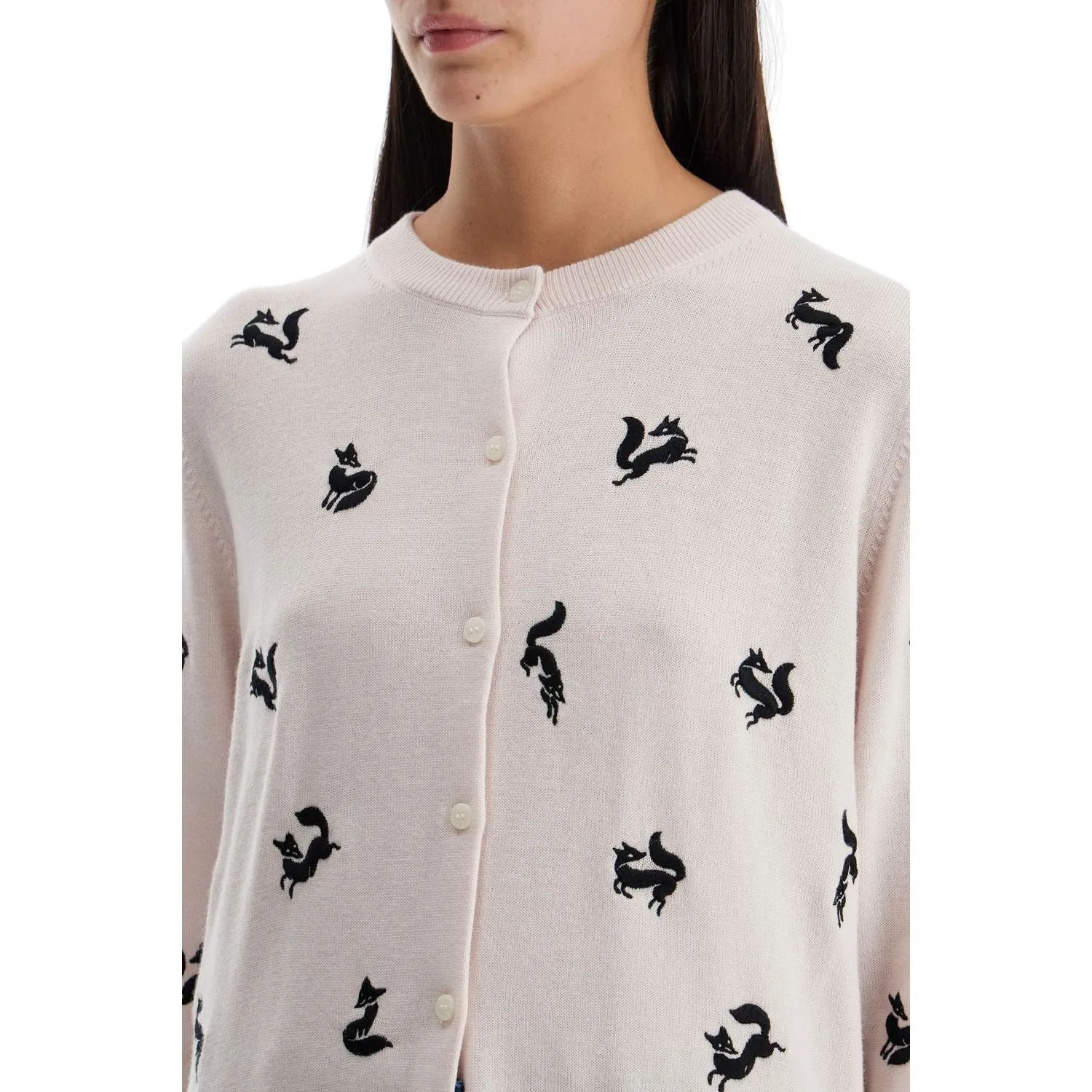 Maison Kitsune fancy fox cardigan