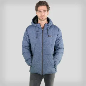 Members Only Men's Heather Print Puffer Jacket