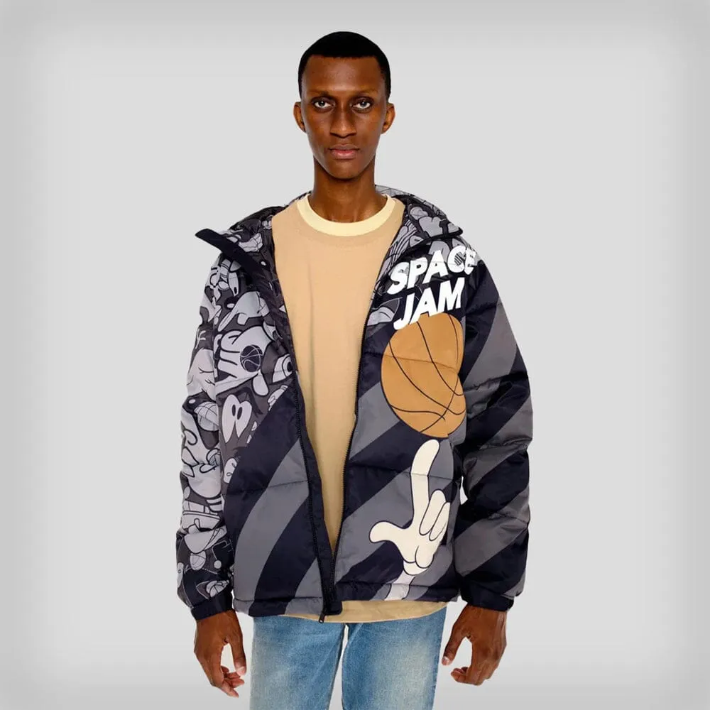 Members Only Men's Space Jam Puffer Jacket