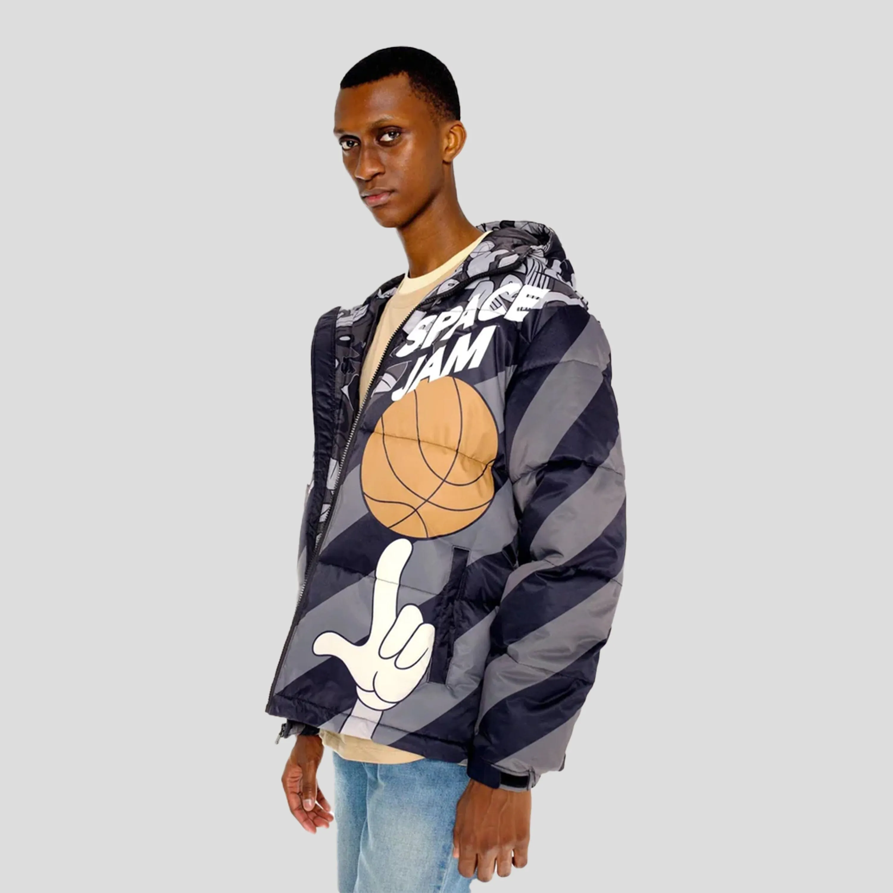 Members Only Men's Space Jam Puffer Jacket