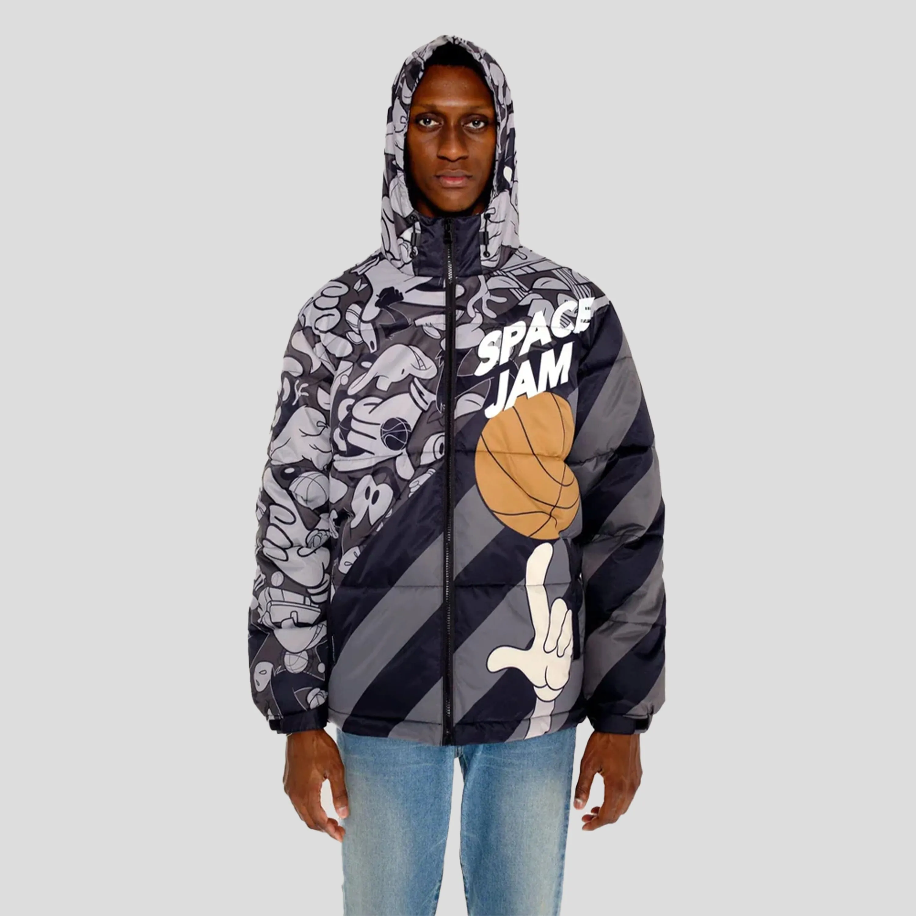 Members Only Men's Space Jam Puffer Jacket