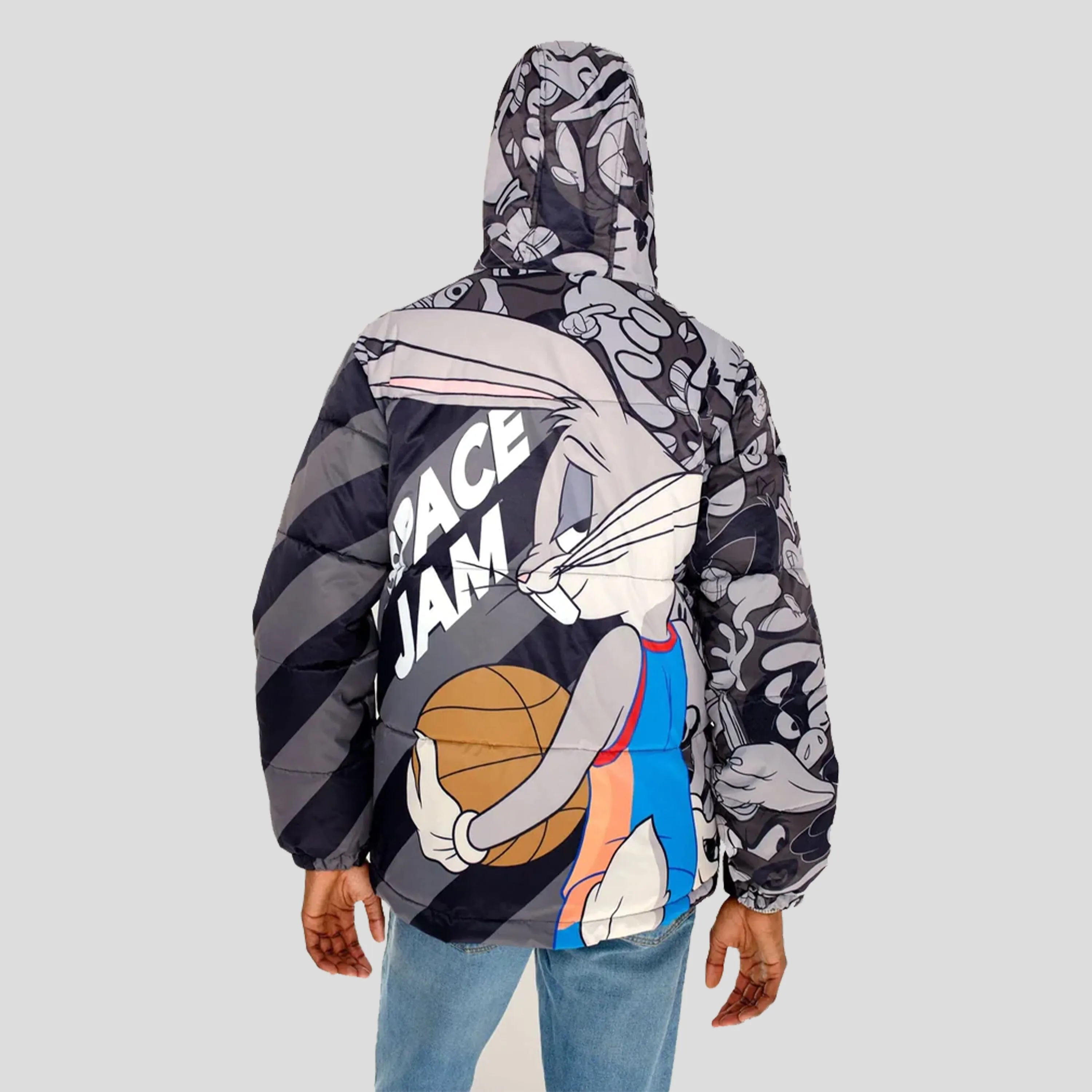 Members Only Men's Space Jam Puffer Jacket