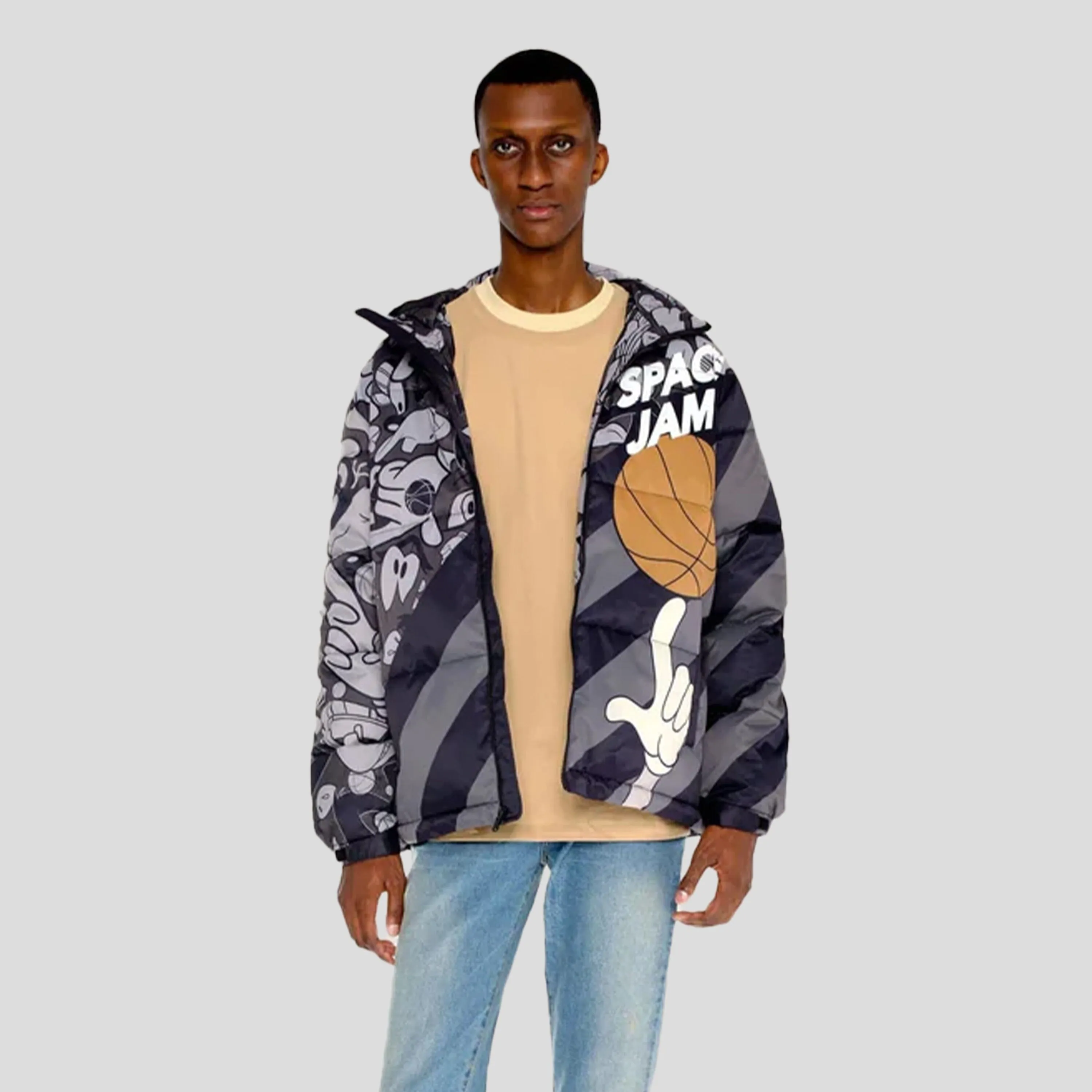 Members Only Men's Space Jam Puffer Jacket