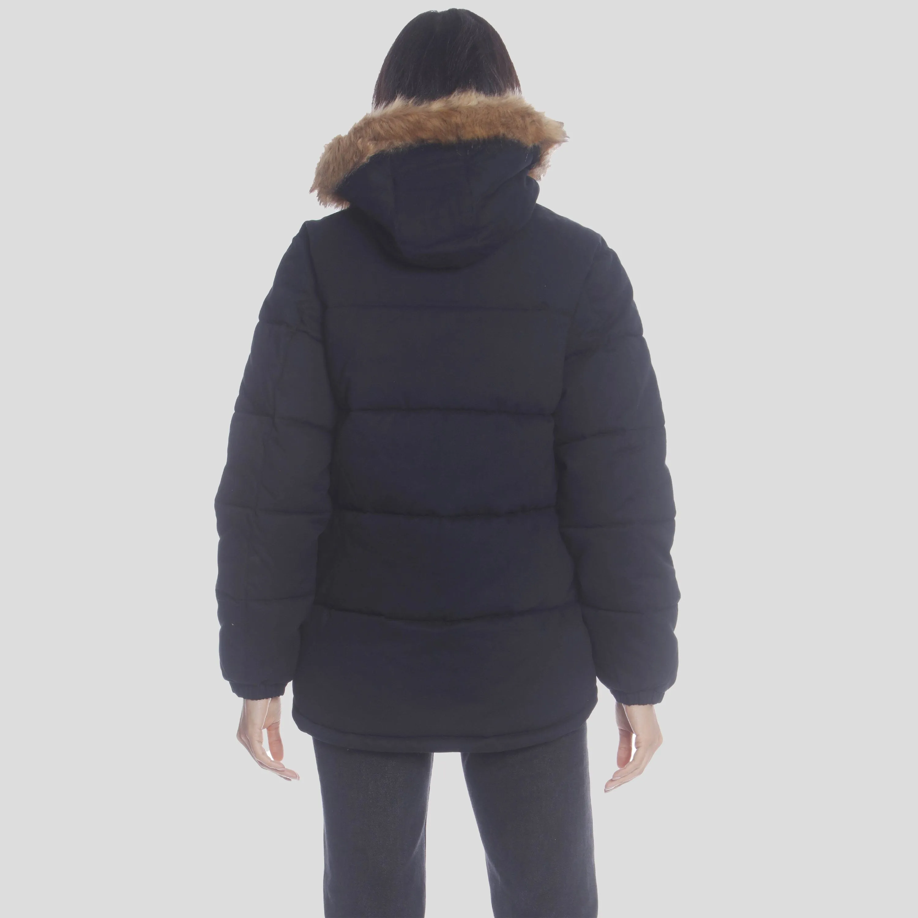 Members Only Women's Cotton Puffer Oversized Jacket