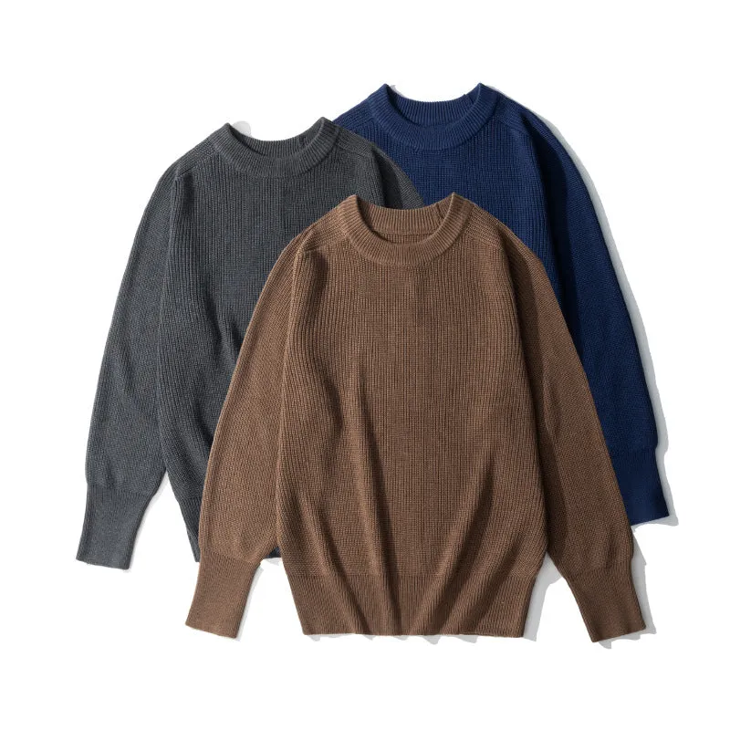 Men's Crew Neck Wool Sweater