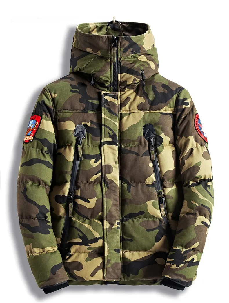 Men's Fitted Camouflage Jacket