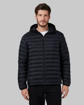 MEN'S LIGHTWEIGHT POLY-FILL PACKABLE HOODED JACKET