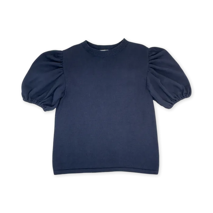 Newport Navy Short Sleeve Sweater