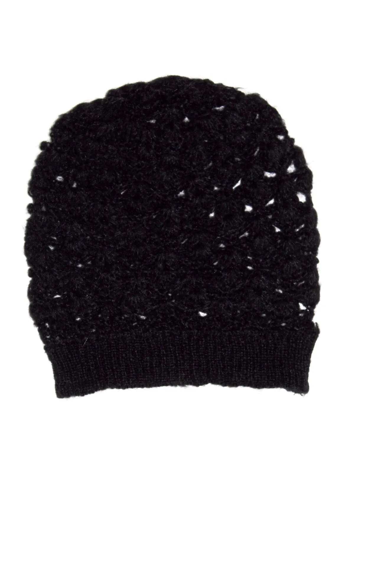 Open Knit Crochet Set - Black