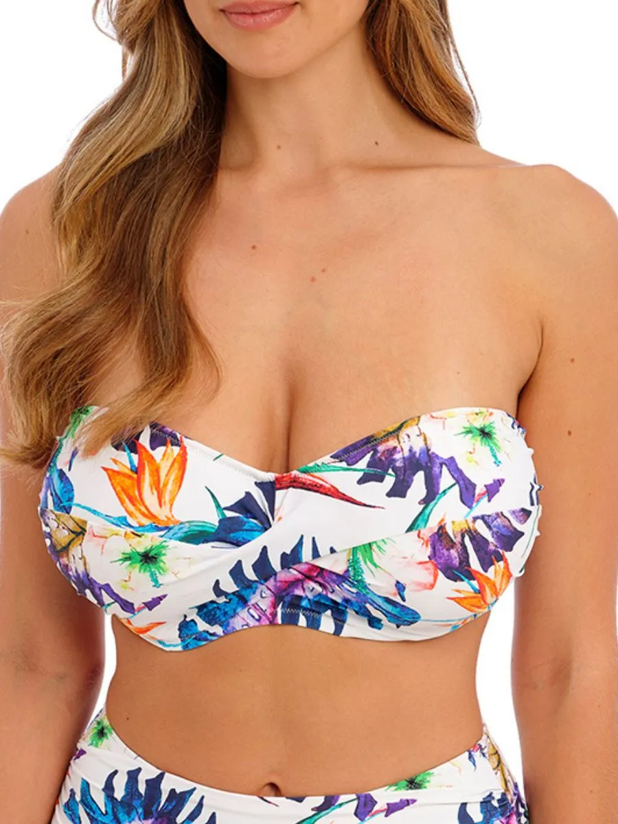 Paradiso Twist Bandeau Bikini Top - Multi