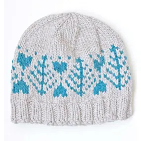 Patons Knit Blue Fir Hat