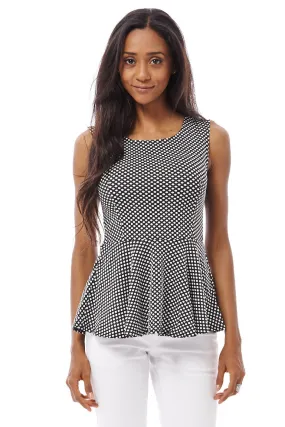 Peplum Polka Dot Top