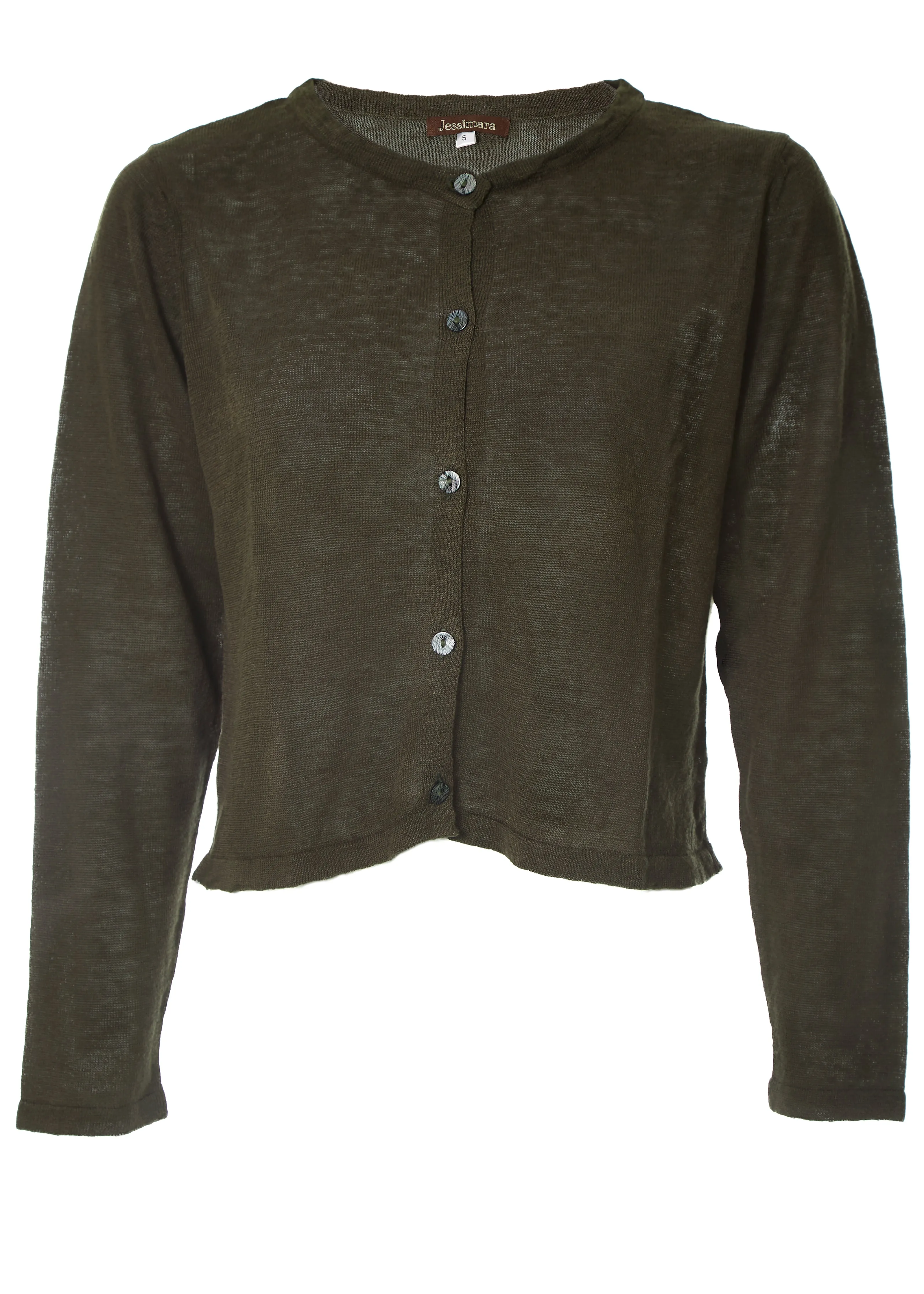 Pisces Dark Olive Cardigan