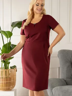 Plus size dress model 175230 Karko