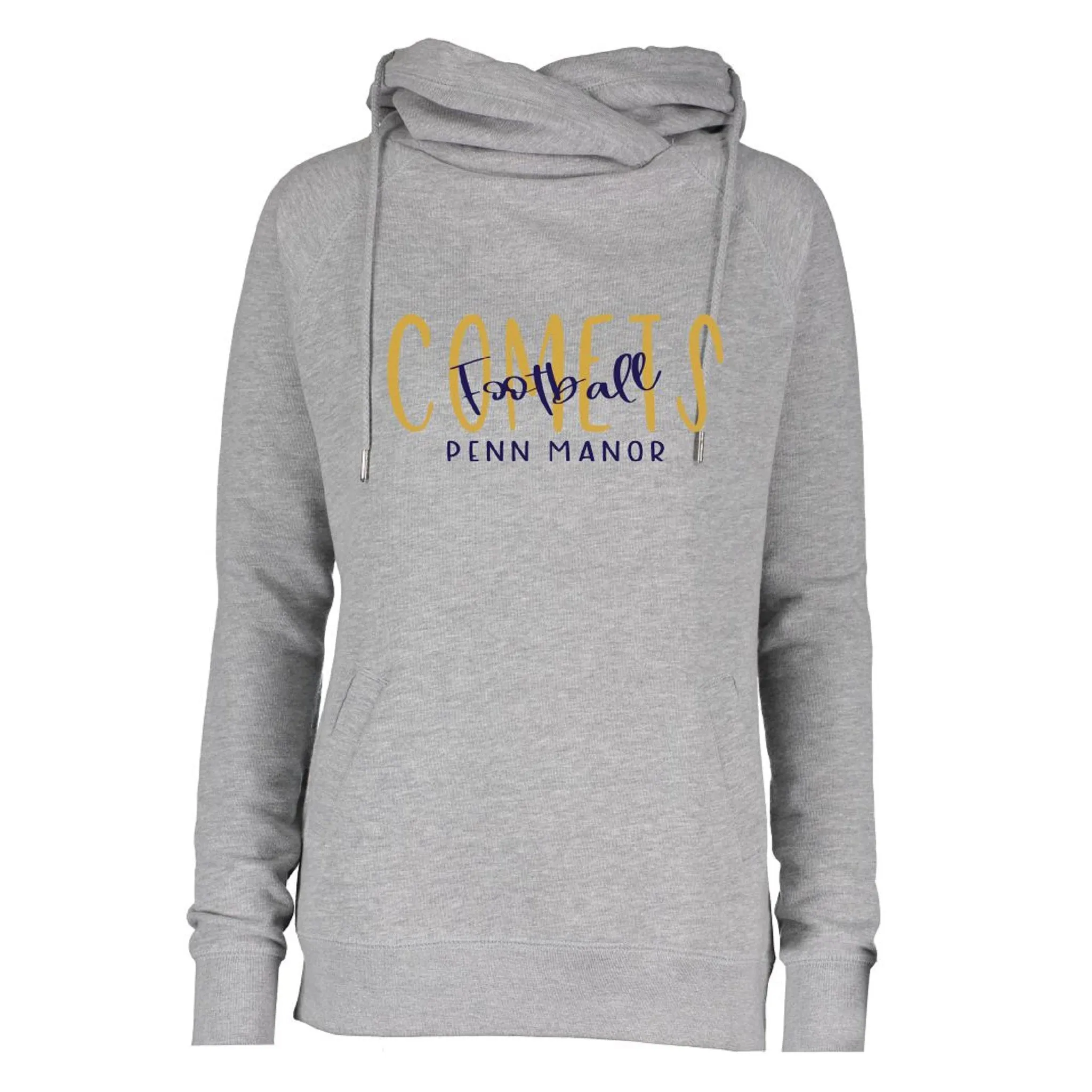 PMJC Football Ladies Funnel Neck Hooded Pullover