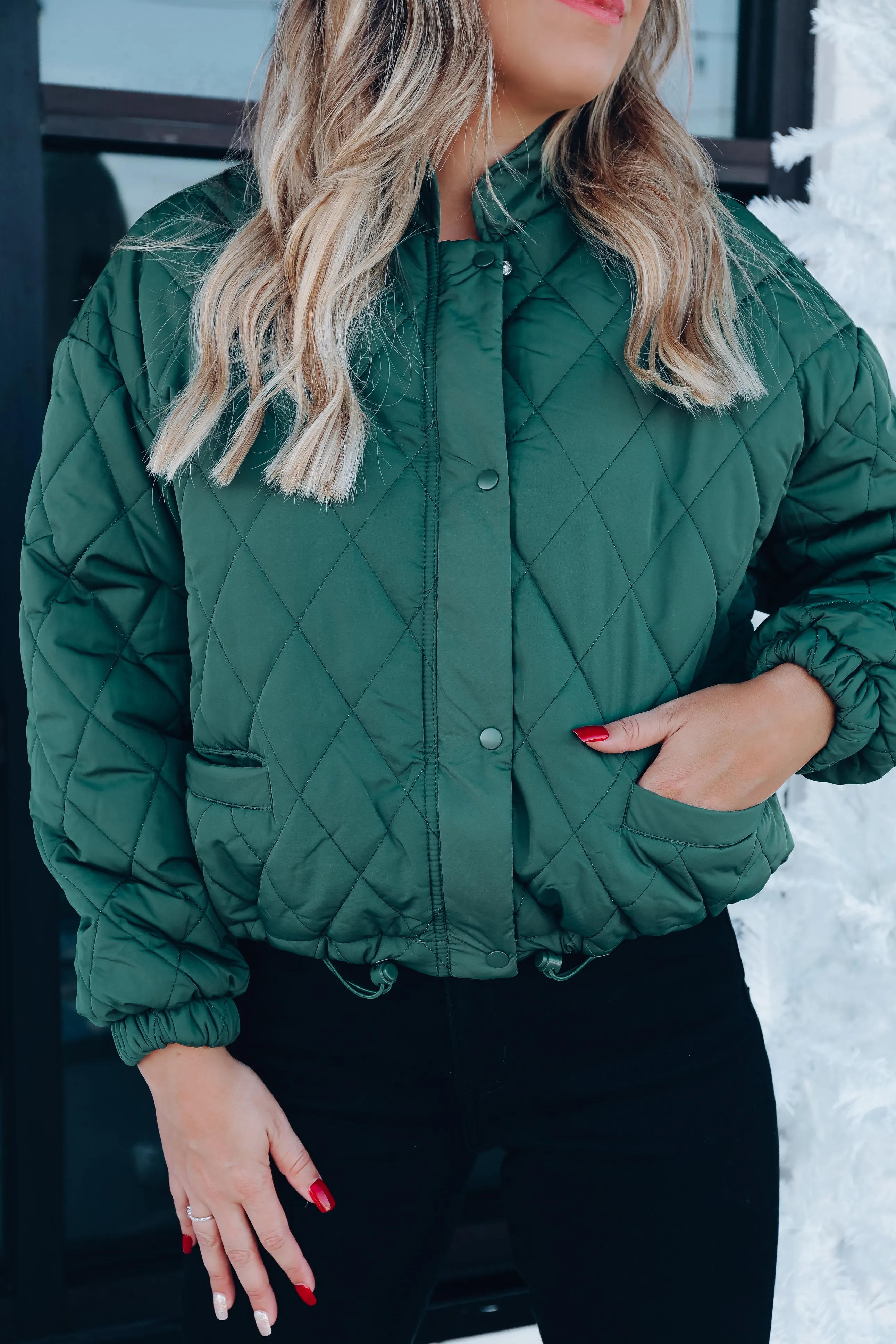 Ponderosa Quilted Puffer Jacket - Green