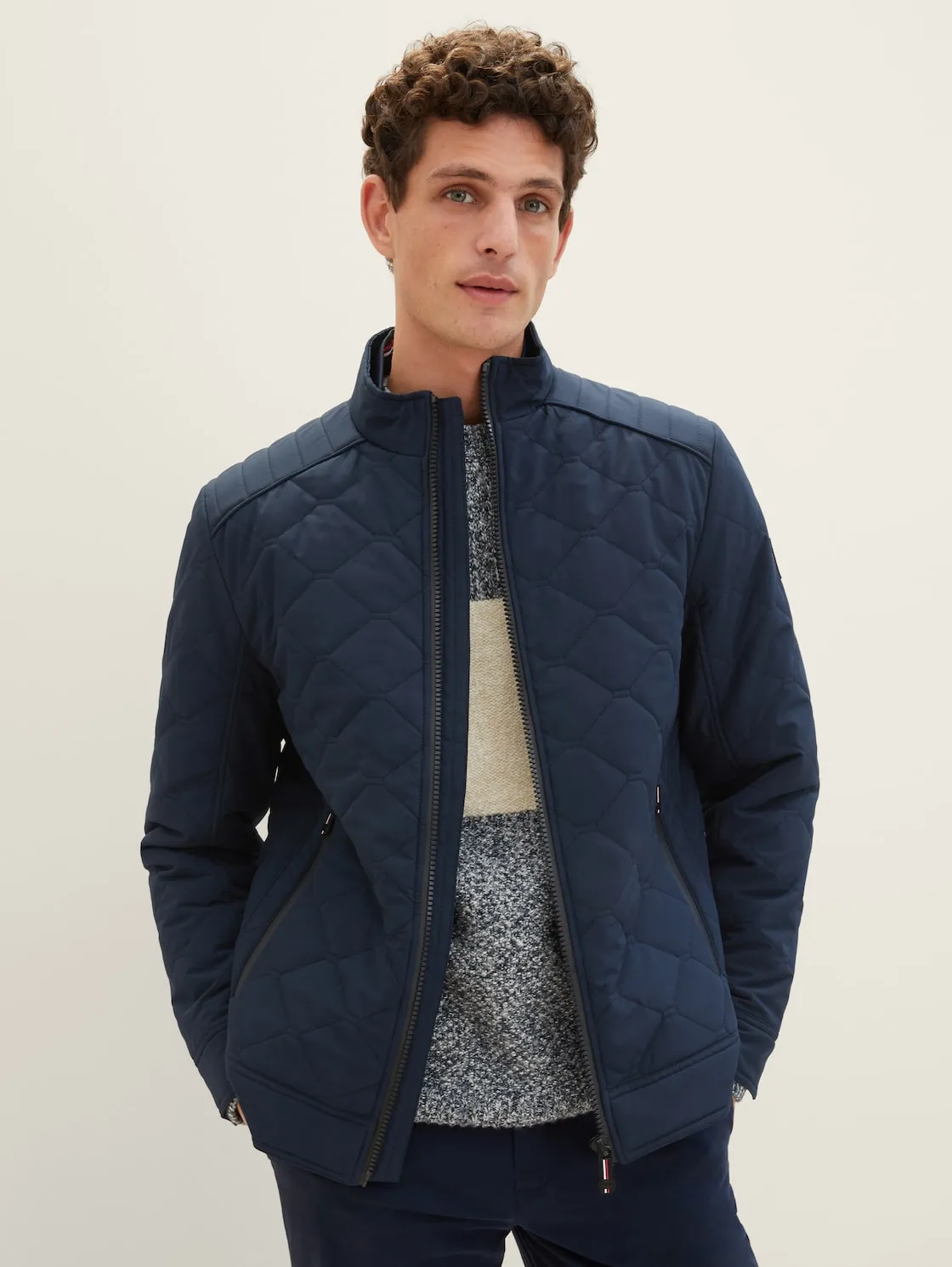 QUILTED BIKER JACKET