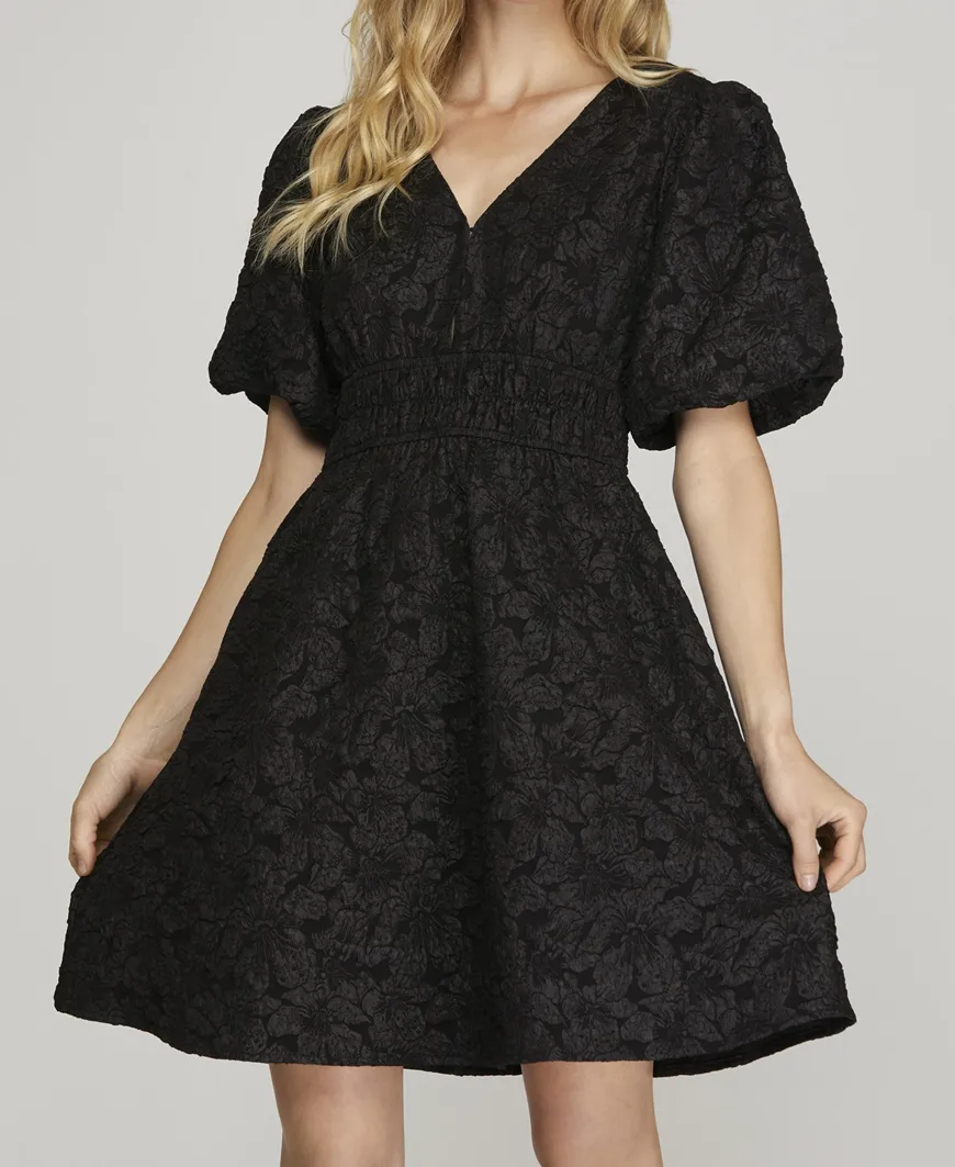 Rae Black Holiday Dress