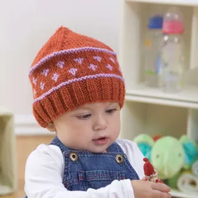 Red Heart Knit Baby Fair Isle Hat