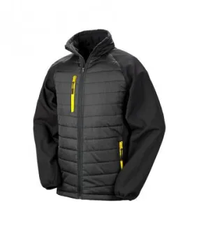 Result Worwear Compass Padded Jacket Black/yellow