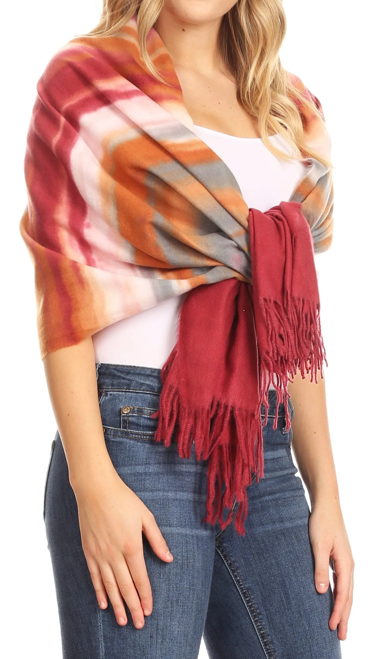 Sakkas Martinna Women's Winter Warm Super Soft and Light Pattern Shawl Scarf Wrap