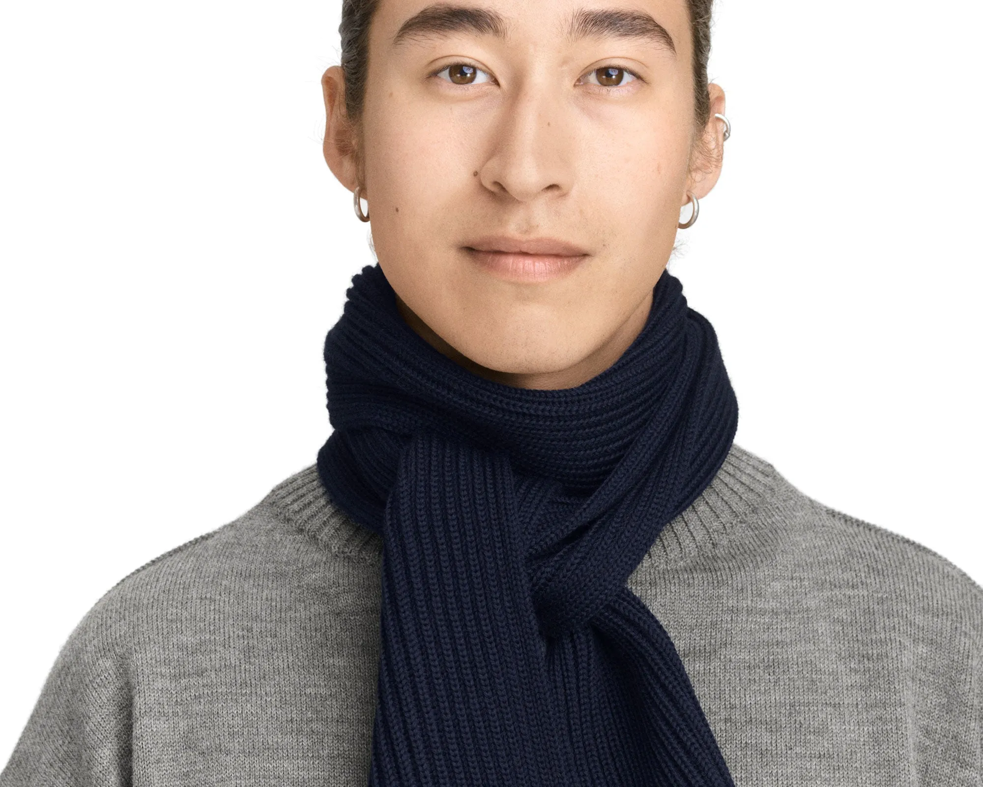 Short Scarf Dark Indigo