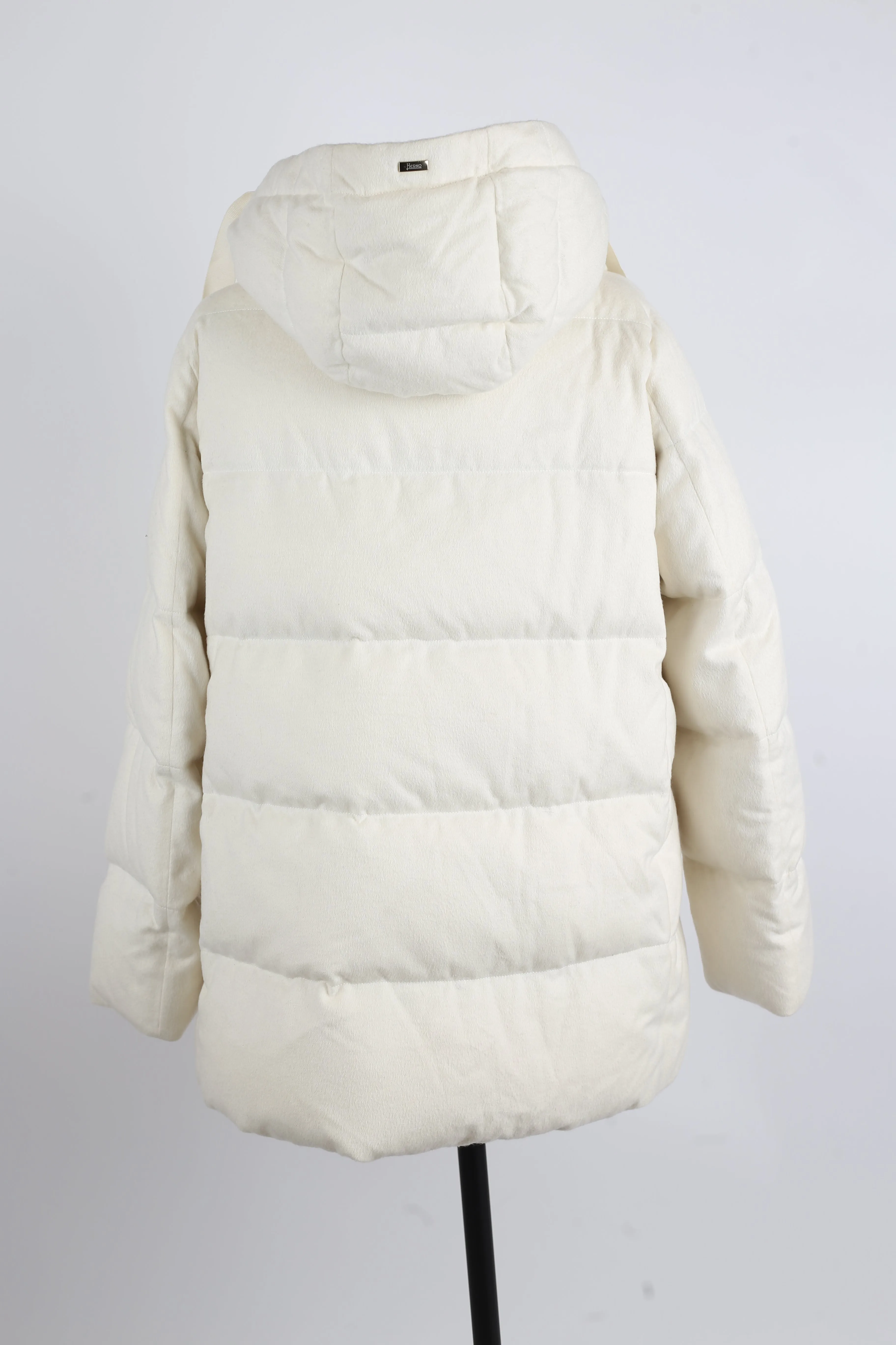 Silk-Cashmere Down Water Repellent Puffer Jacket