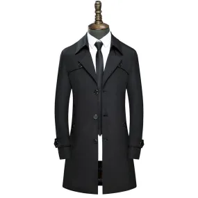 Slim handsome coat trench coat