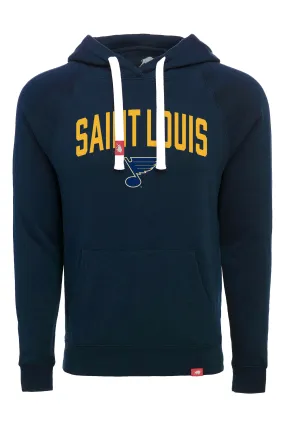 ST. LOUIS BLUES SPORTIQE DREXEL OLSEN HOODIE - NAVY