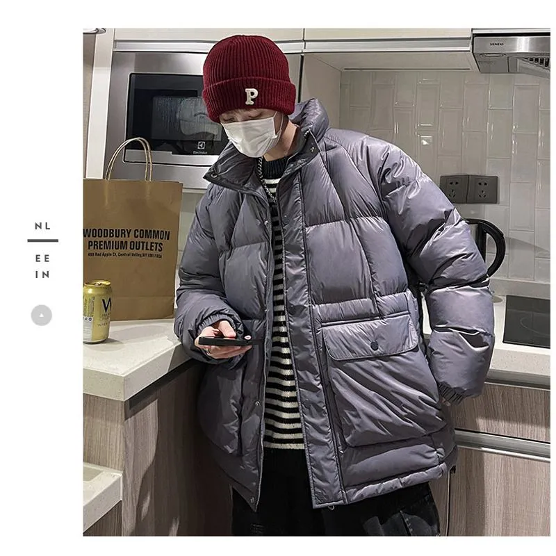 Stand-Up Collar Casual Puffer Jacket