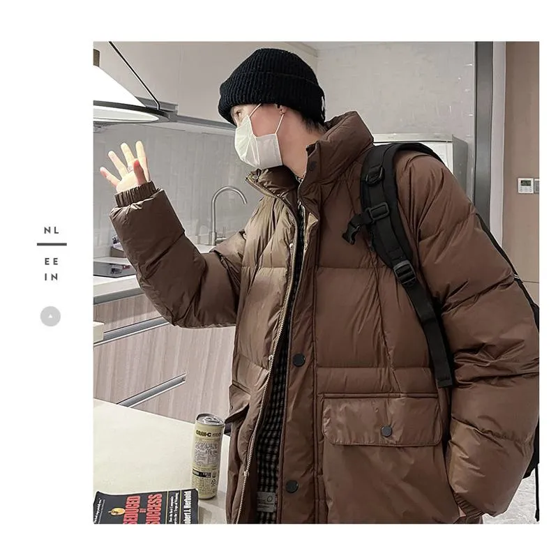 Stand-Up Collar Casual Puffer Jacket