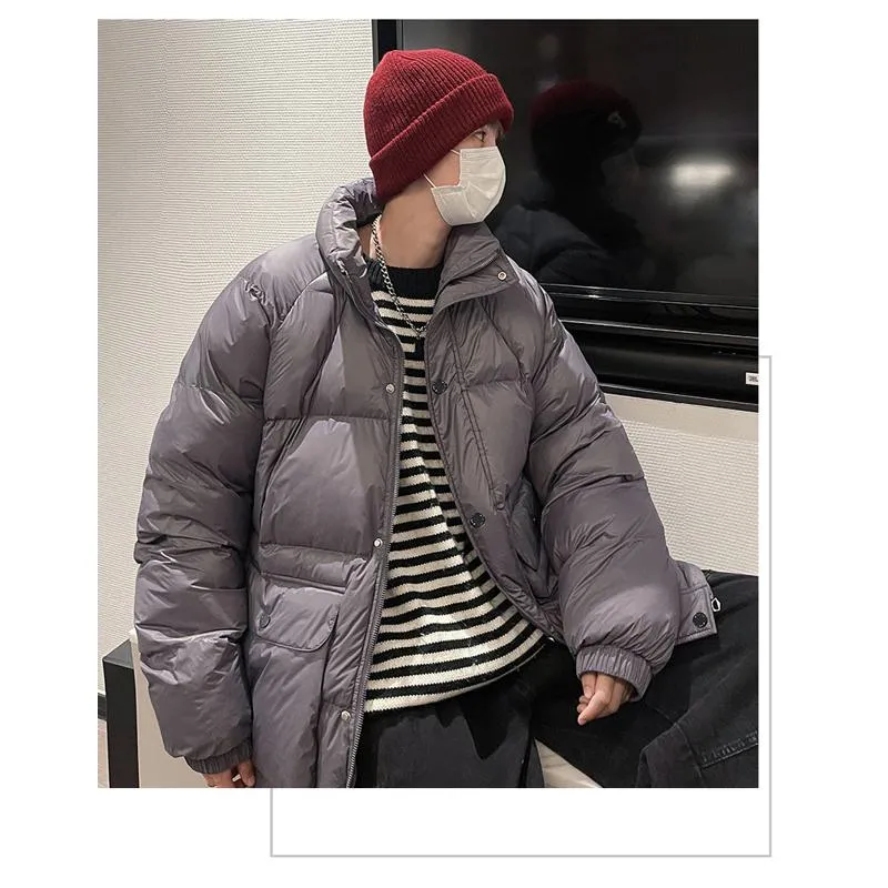 Stand-Up Collar Casual Puffer Jacket