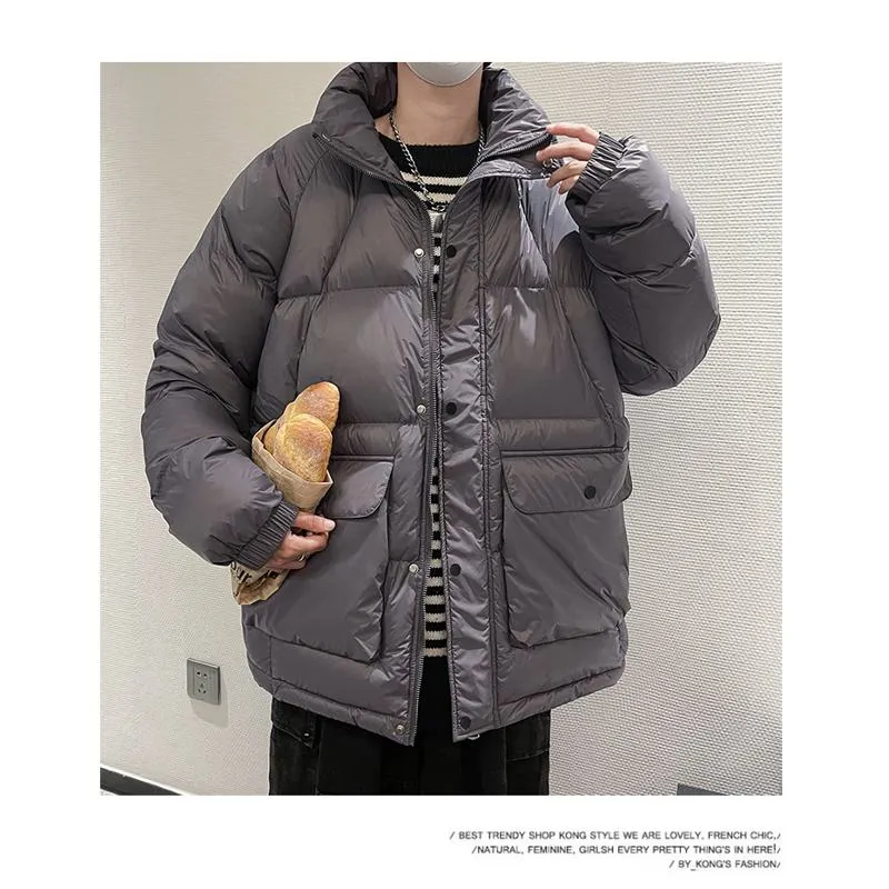 Stand-Up Collar Casual Puffer Jacket