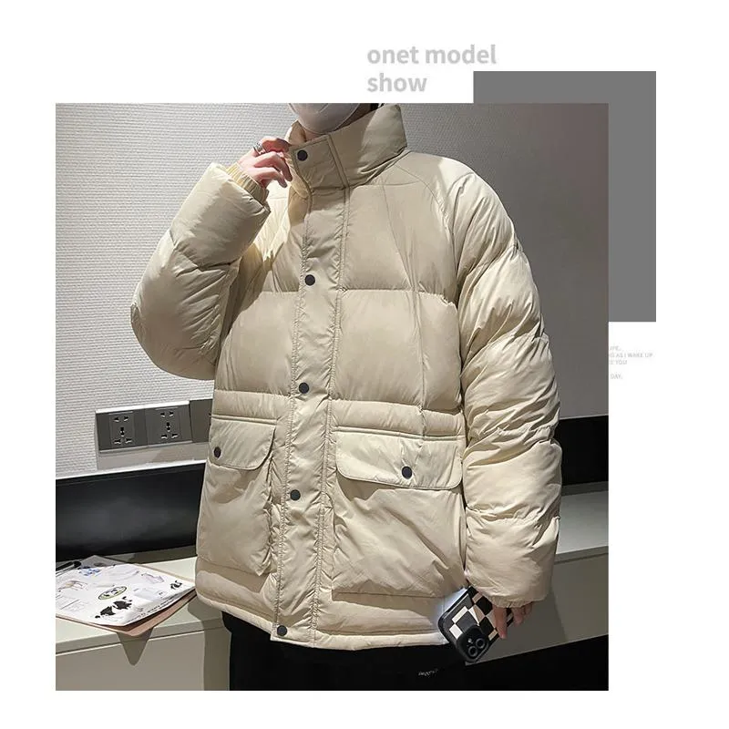 Stand-Up Collar Casual Puffer Jacket