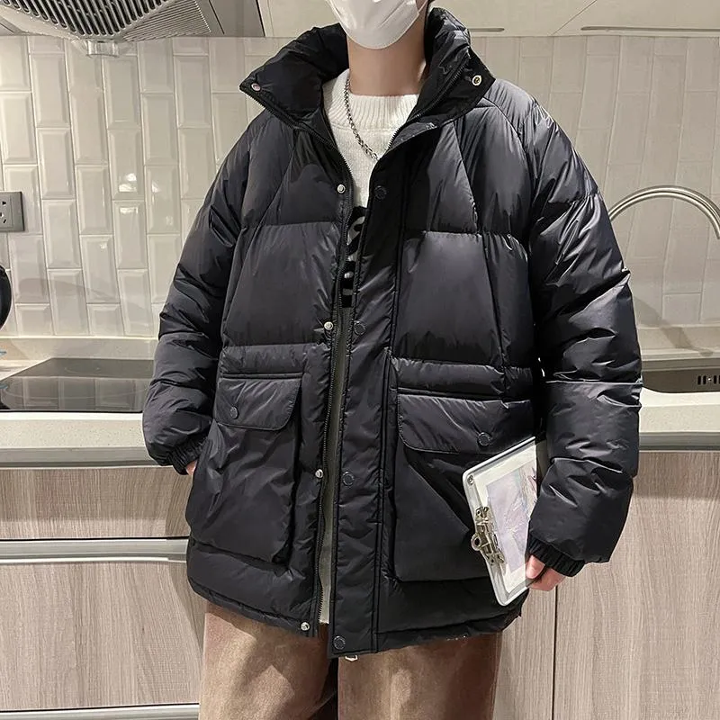 Stand-Up Collar Casual Puffer Jacket