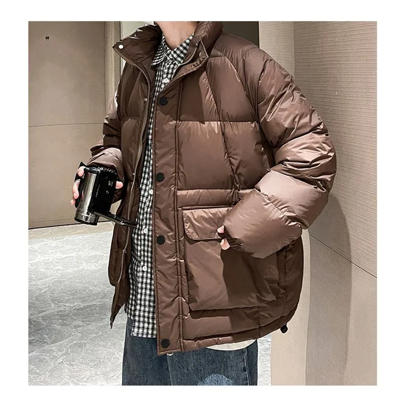 Stand-Up Collar Casual Puffer Jacket