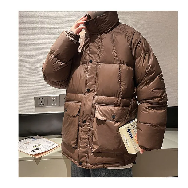 Stand-Up Collar Casual Puffer Jacket