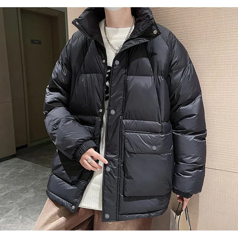 Stand-Up Collar Casual Puffer Jacket