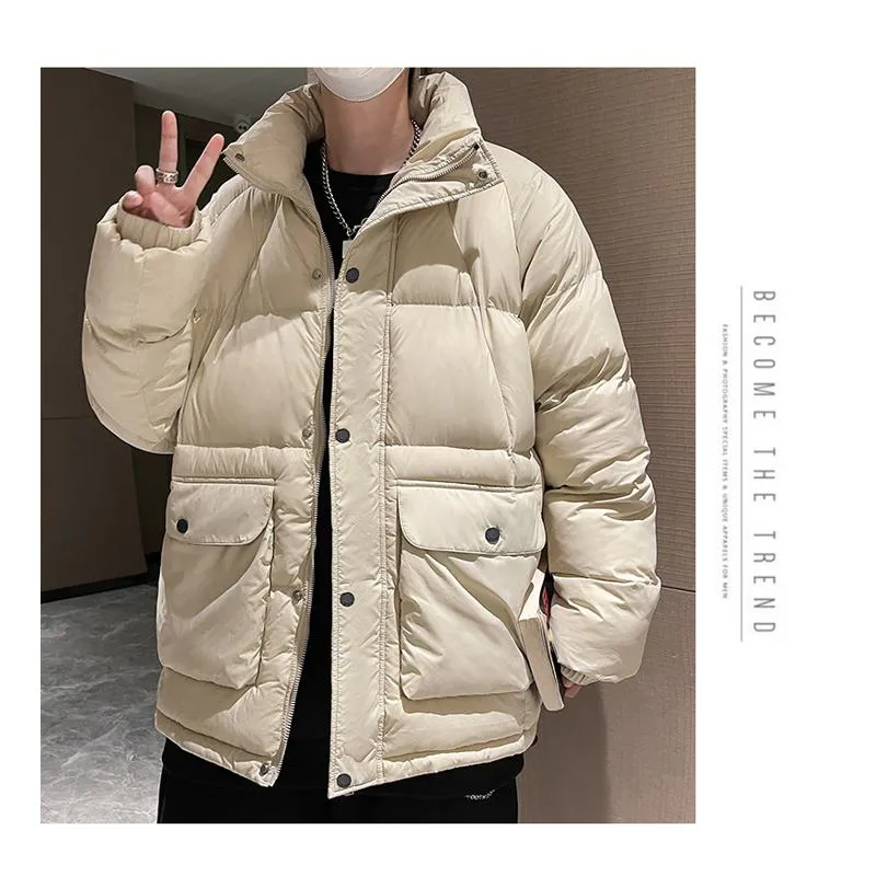 Stand-Up Collar Casual Puffer Jacket