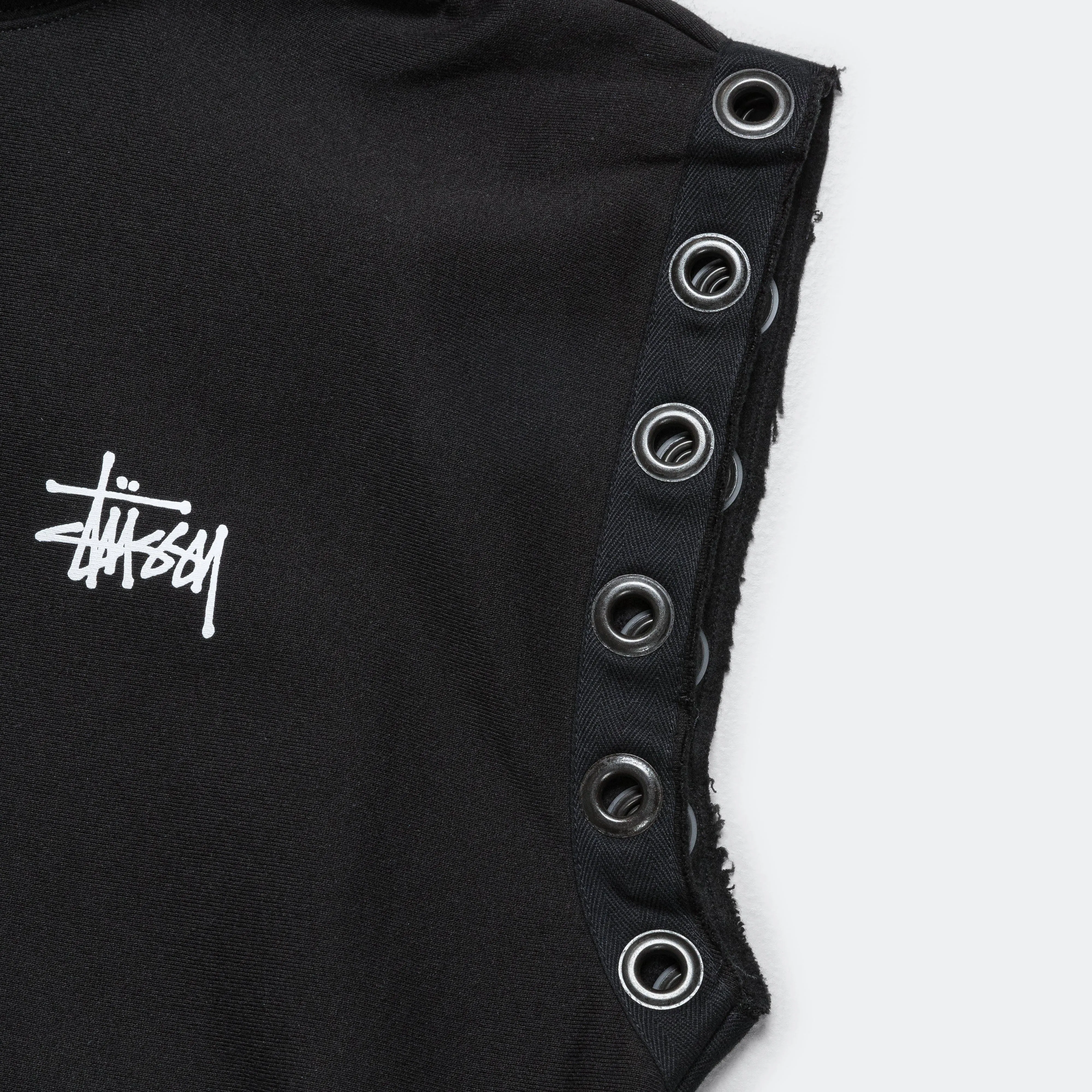 Sweat Parka Customised x Stussy - Black